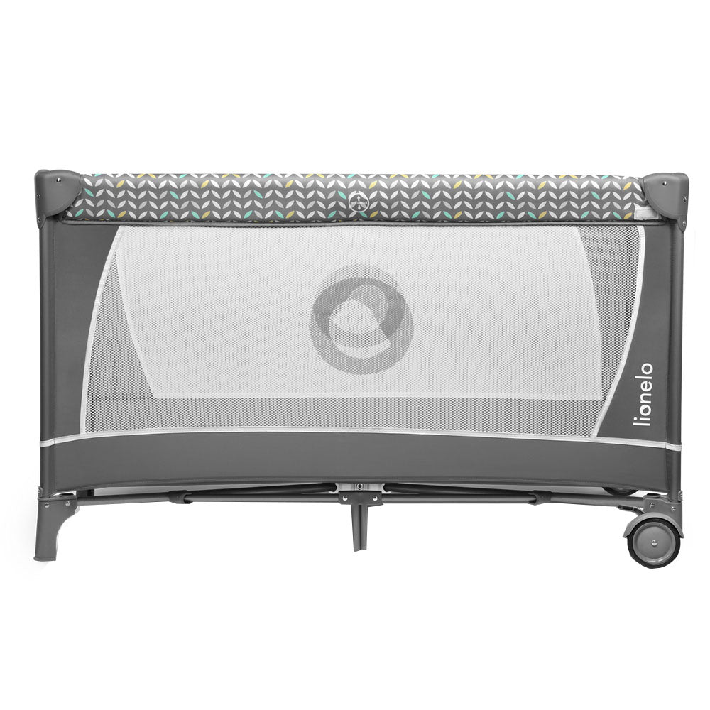 Lionelo Flower 2 In 1 Travel Bed Playpen Grey