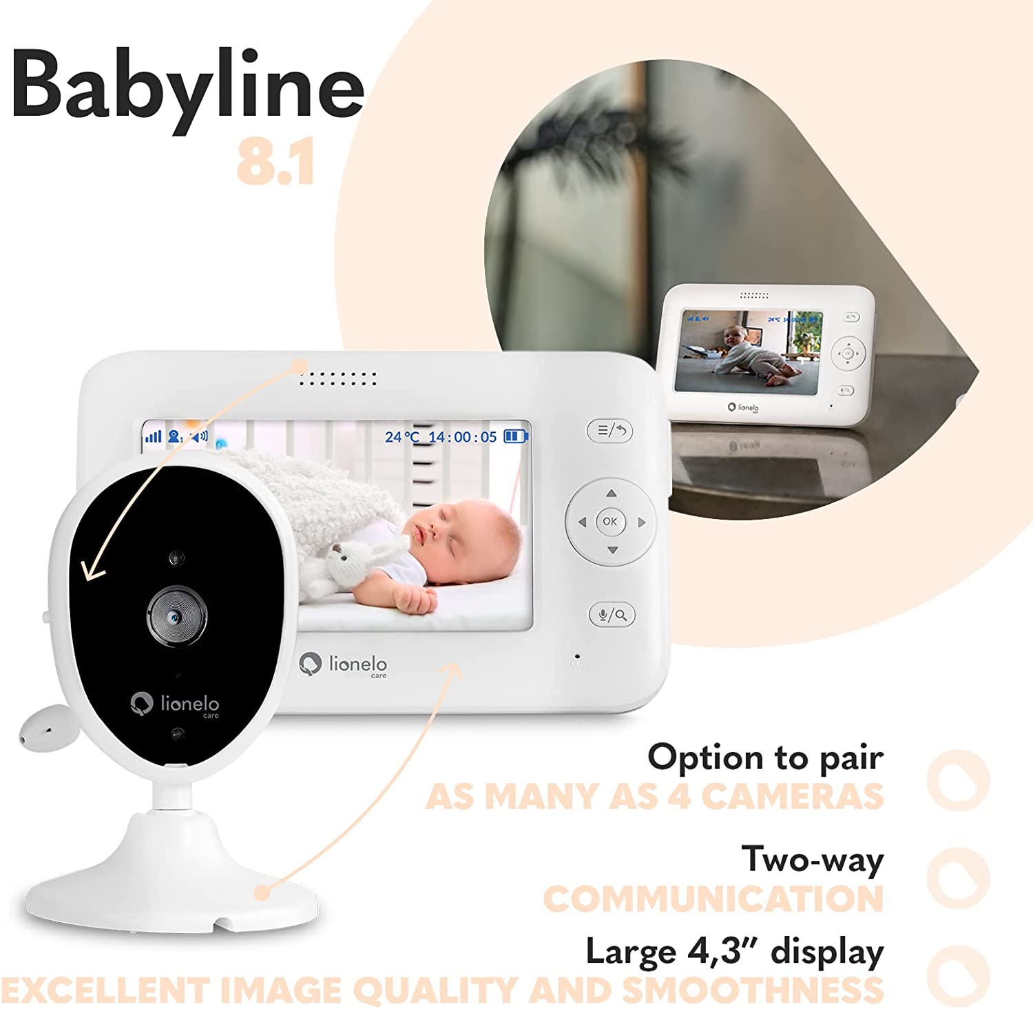 Lionelo Electronic Nanny Babyline 8.1