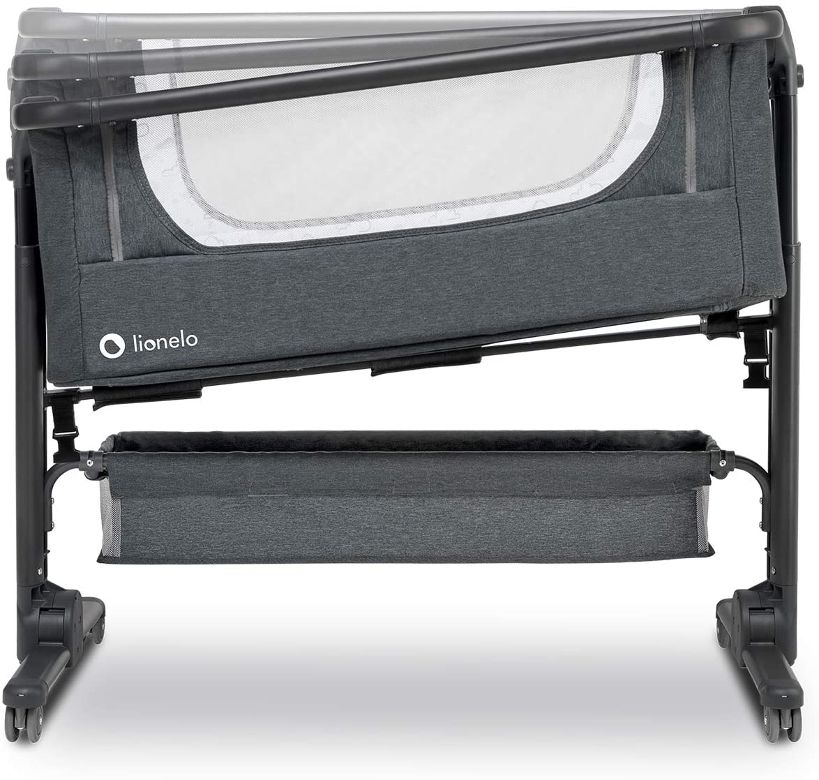 Lionelo Timon 3 In 1  Bedside Cot Standalone Travel Bed With Mattress  Grey