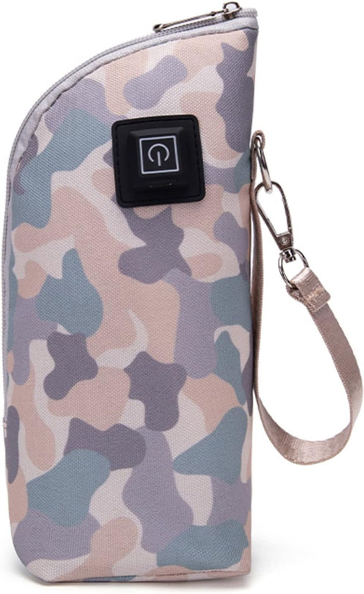 Little Story Portable Insulated Milk Bottle Warmer Bag with USB - Purple