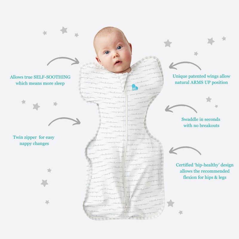 Love To Dream Swaddle UP Original White M 0-6 M