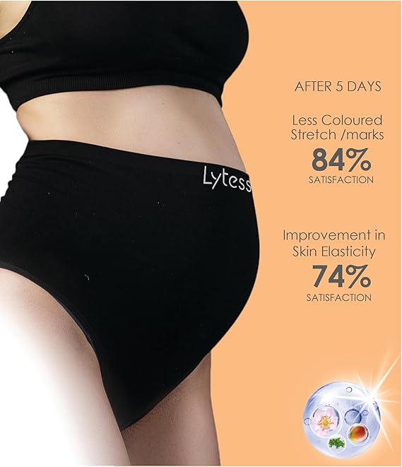 Lytess Anti Stretch Mark High Waist Maternity Brief Black