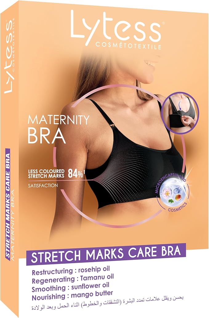Lytess Anti Stretch Mark Nursing Bra Black