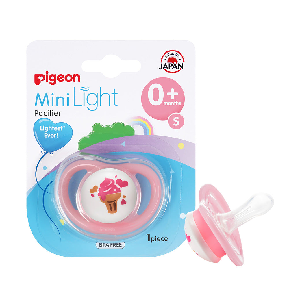 Pigeon Minilight Pacifier Single S  Girl (Sold Separately Subjected to Availability)
