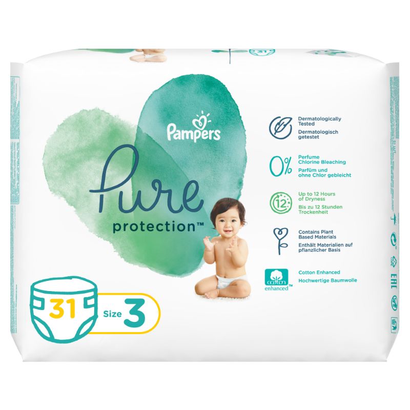 Pampers Pure Protection Diapers Size 3 - 31