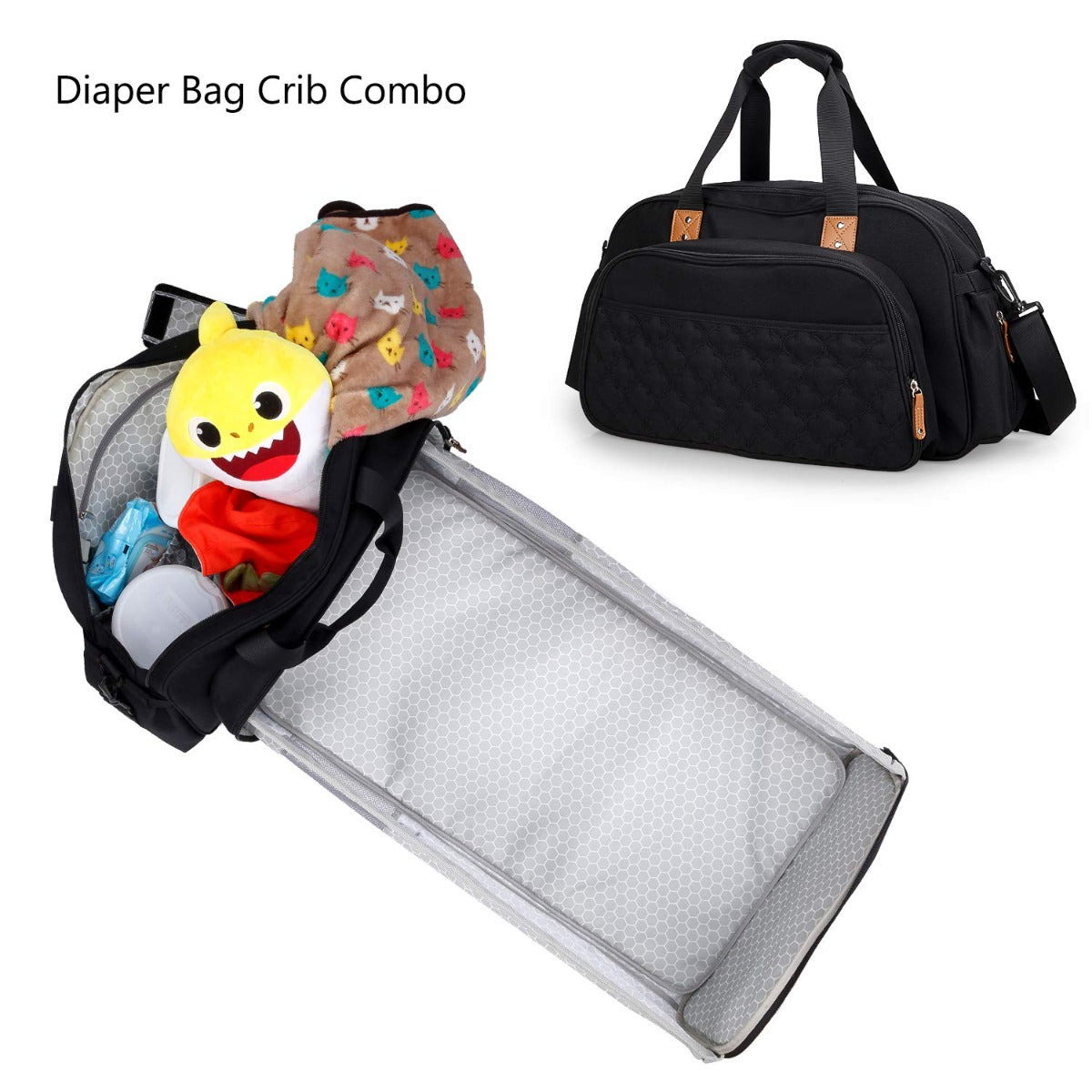 Little Story  Bed In A Bag Quilted Black