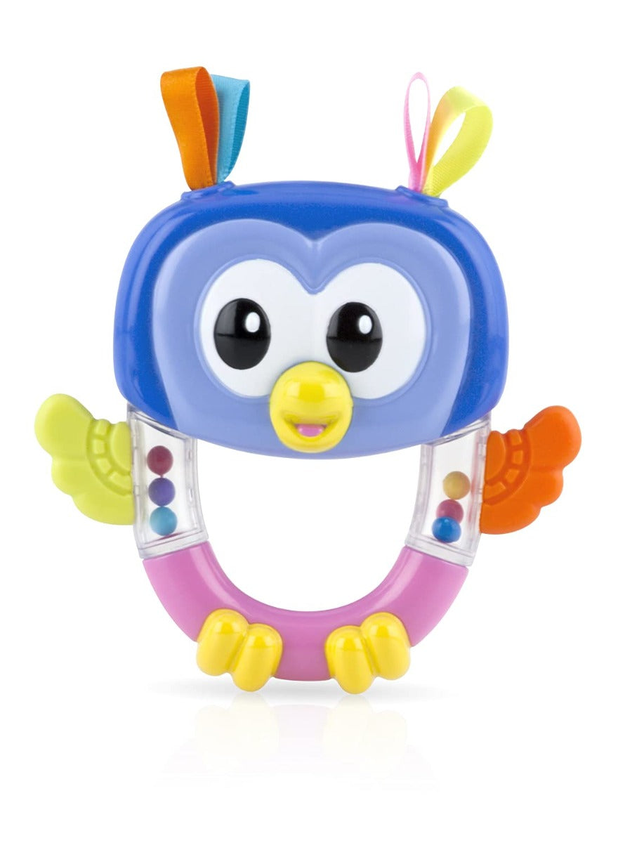 Nuby  Rattle Pals Teether Purple Owl