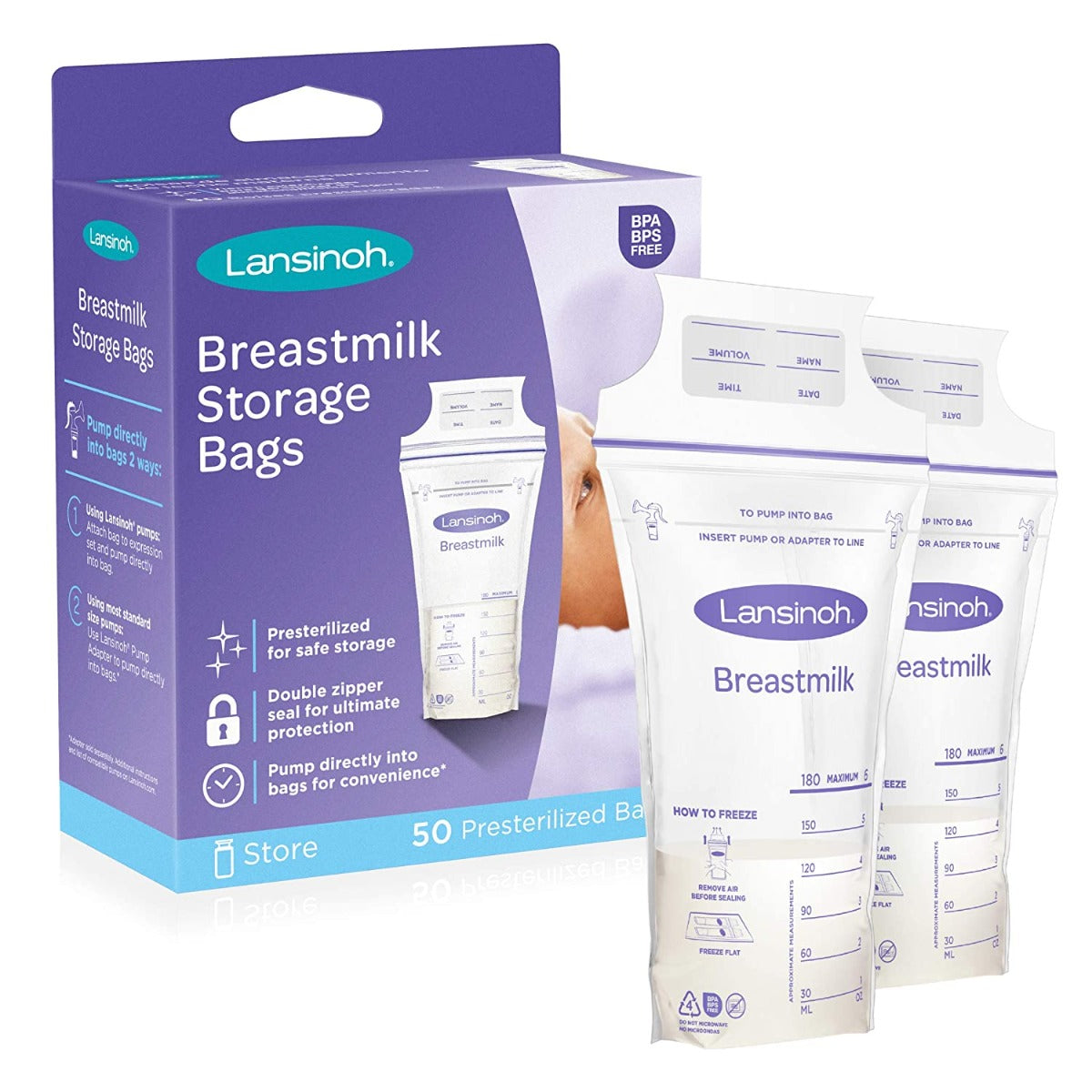 Lansinoh  50 Breastmilk Storage Bags