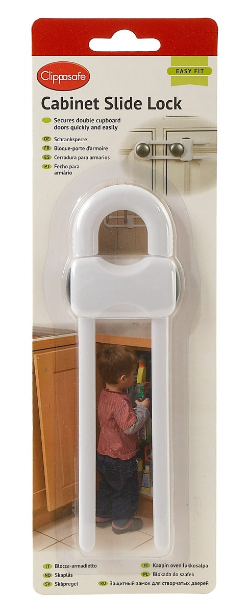 Clippasafe Cabinet Slide Lock New Style