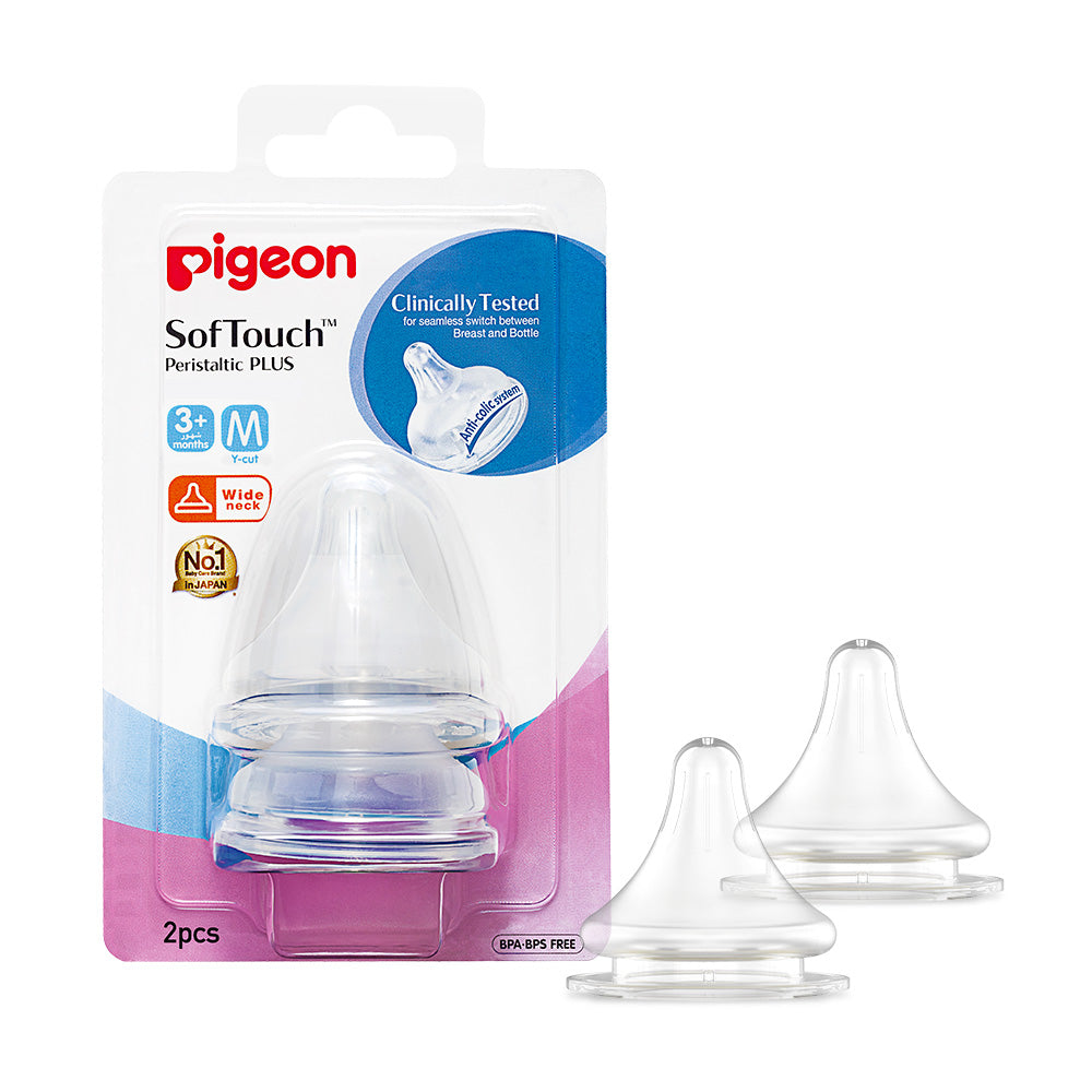 Pigeon Softouch Wn Nipple(M  2Pc Blister