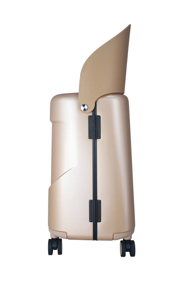 Miamily Carry On Luggage Cobalt Metallic Gold 18inch