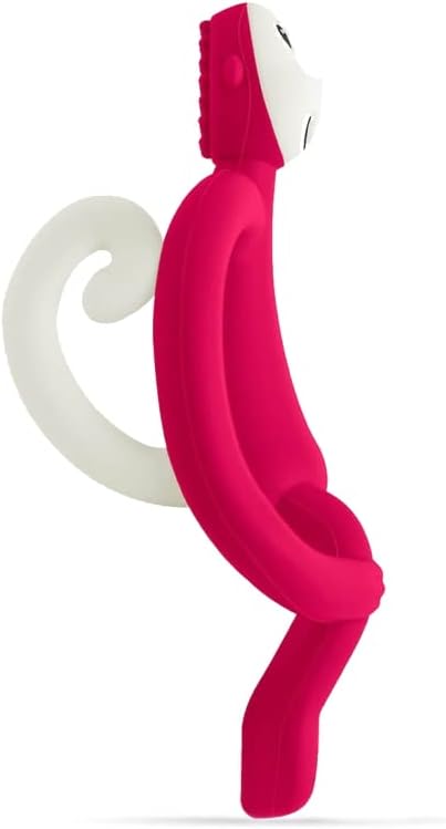 Matchstick Monkey Original Teether & Gel Applicator Silicone Rubine Red Monkey