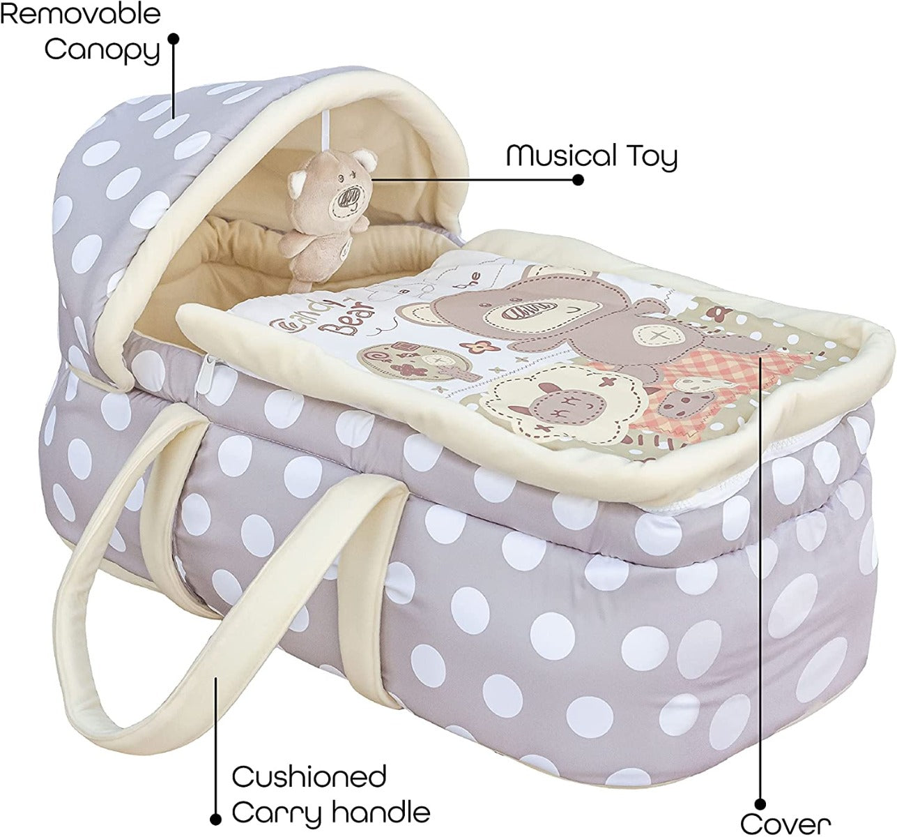 Moon Moses Basket Grey