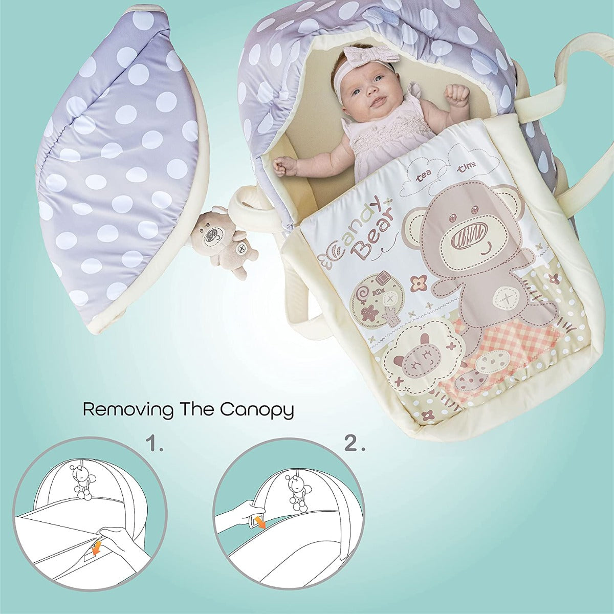 Moon Moses Basket Grey