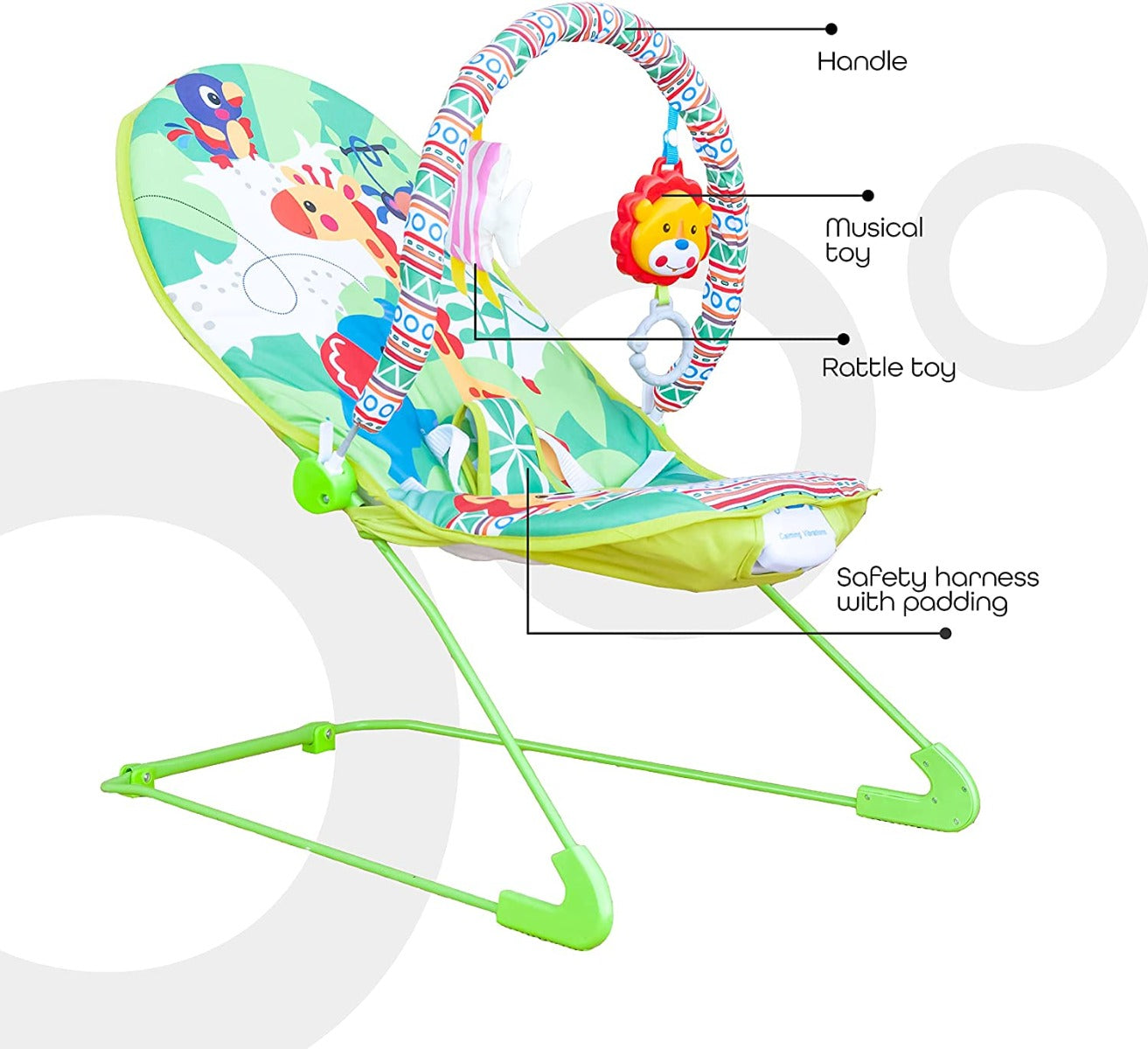 Moon Hop Hop Bouncer Blue