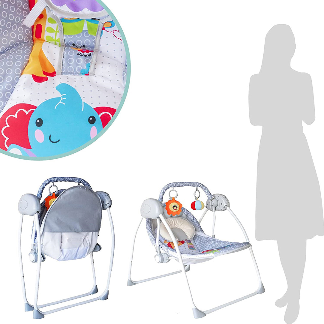 Moon Bungee Electric Swing Grey