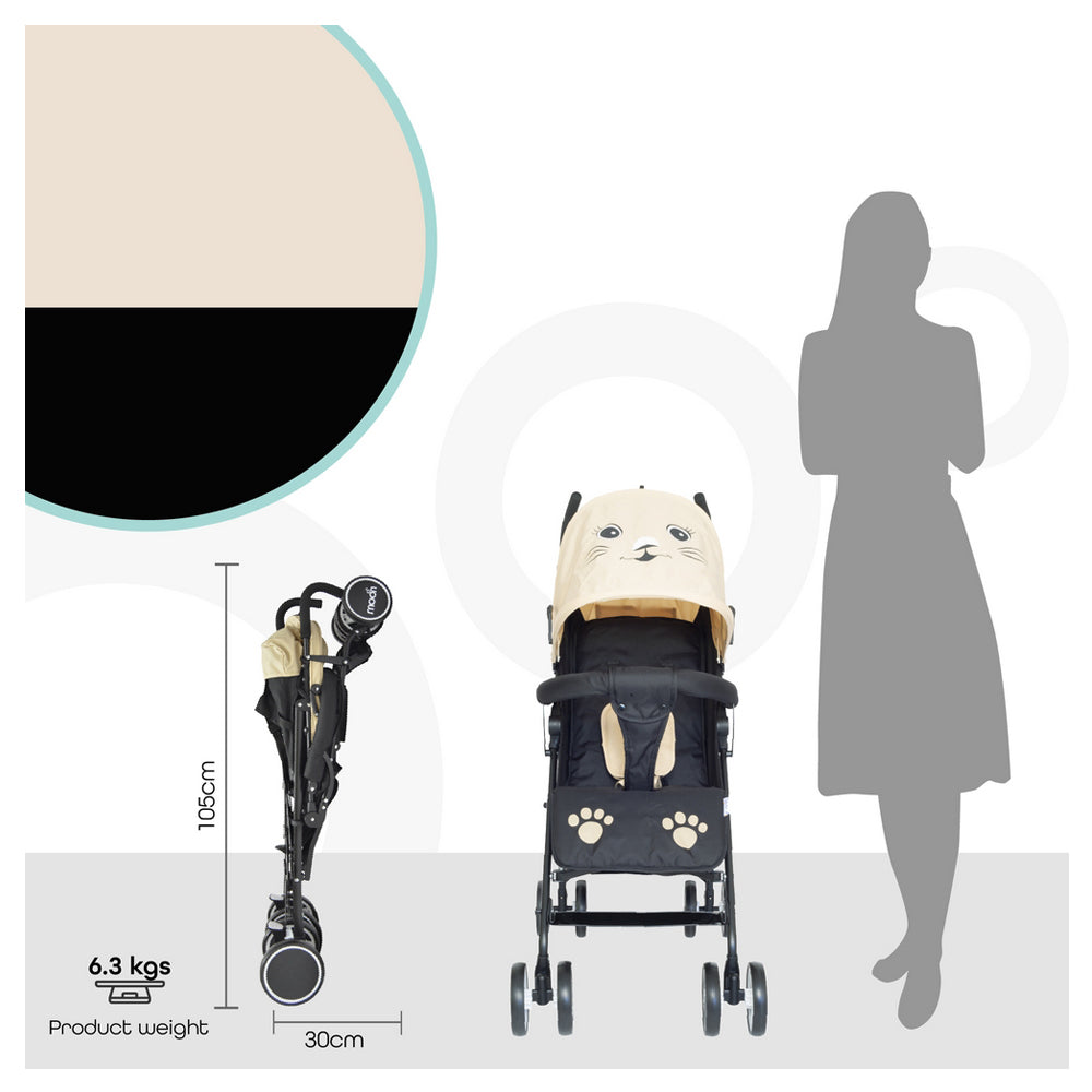 Buy Moon Safari Ultra Light Weight Character Stroller Cat | Yallatoys.com
