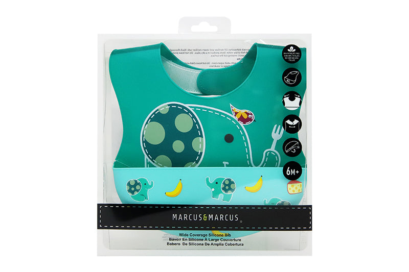 Marcus N Marcus  Wide Coverage Silicone Baby Bib Ollie