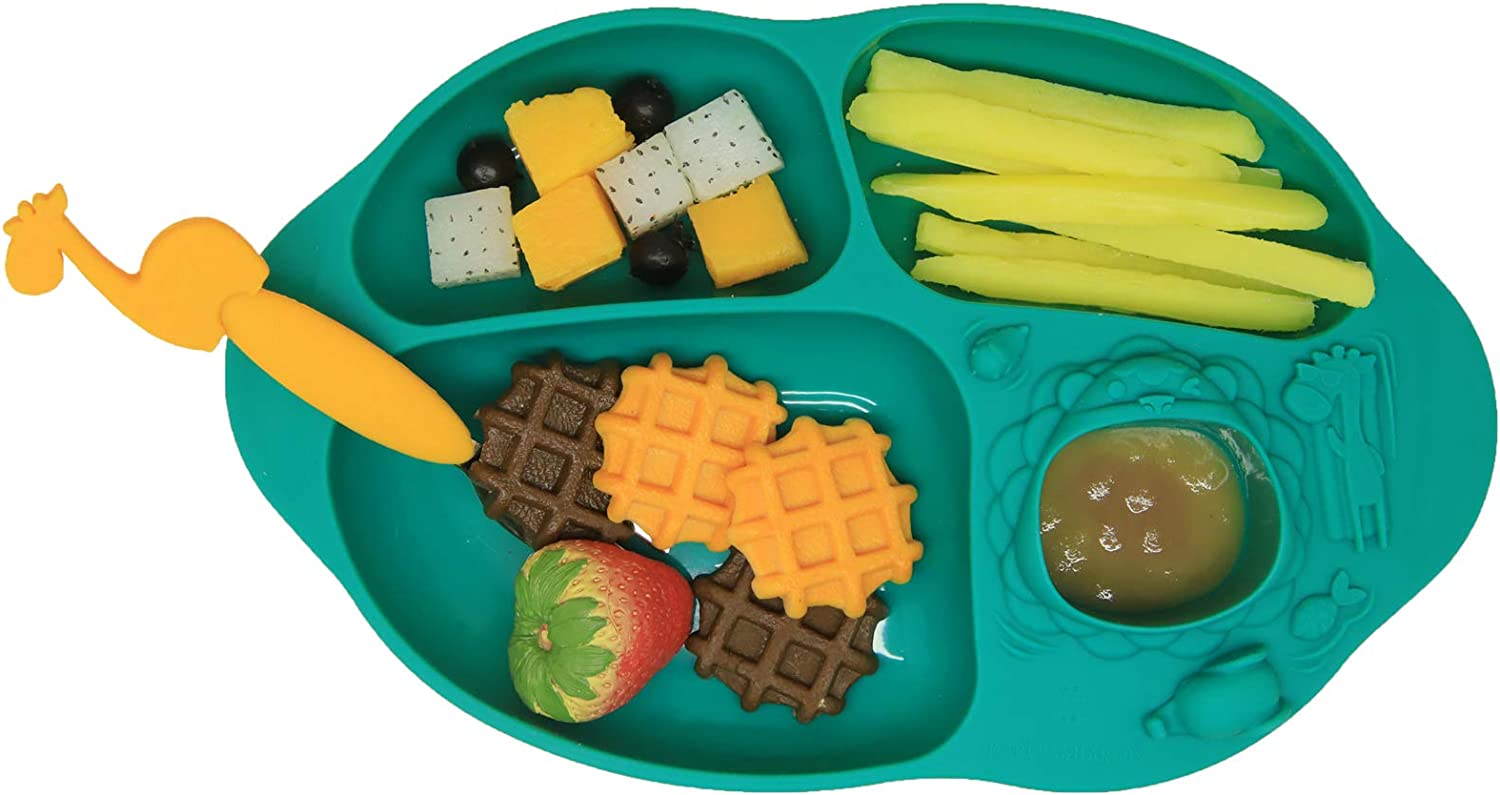 Marcus N Marcus  Yummy Dips Suction Divided Plate Ollie