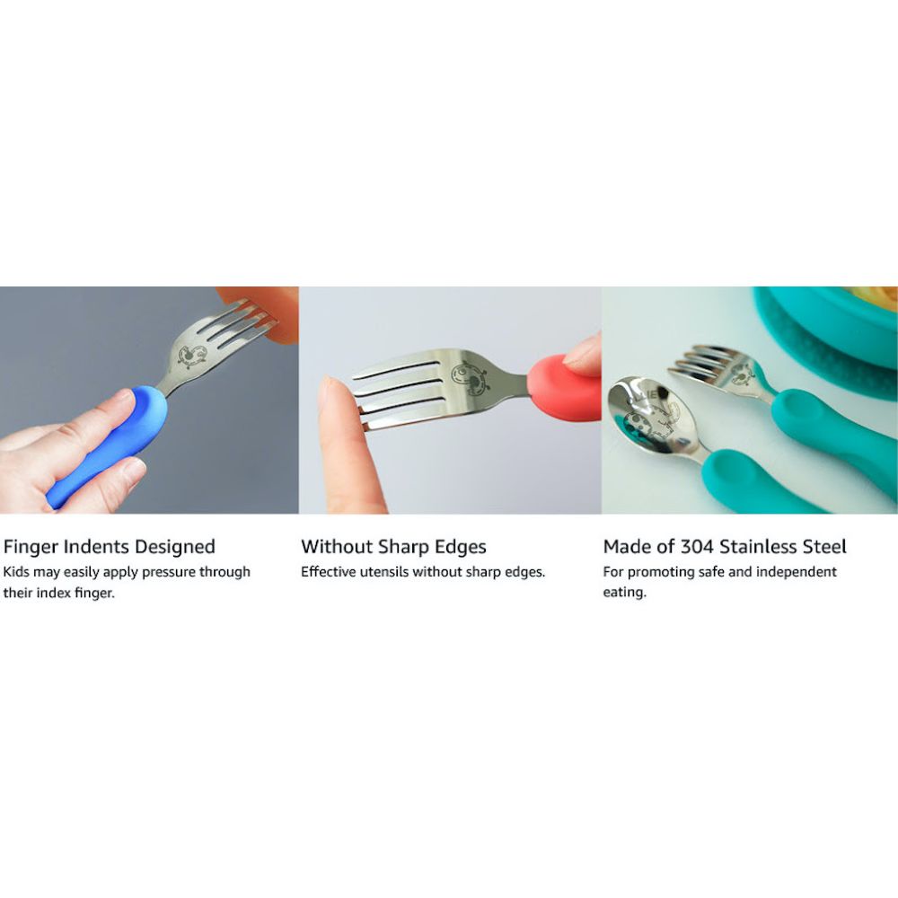 Marcus N Marcus  Easy Grip Fork & Spoon Set Ollie