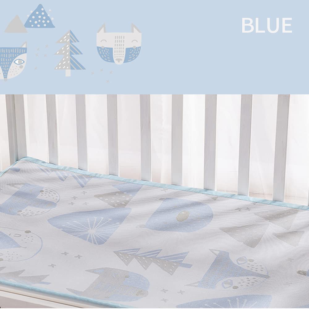 Sunveno Baby Mattress Protector Multipurpose Mat Blue L