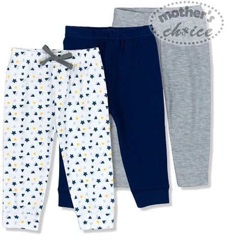 Mothers Choice Baby Legging In 3Pcs Pack - Blue