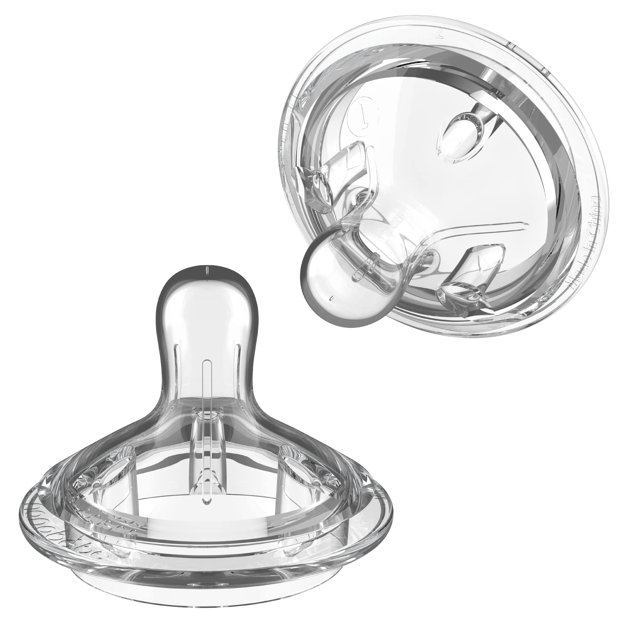 Nanobebe Silicone Nipples Twin Pack Medium Flow