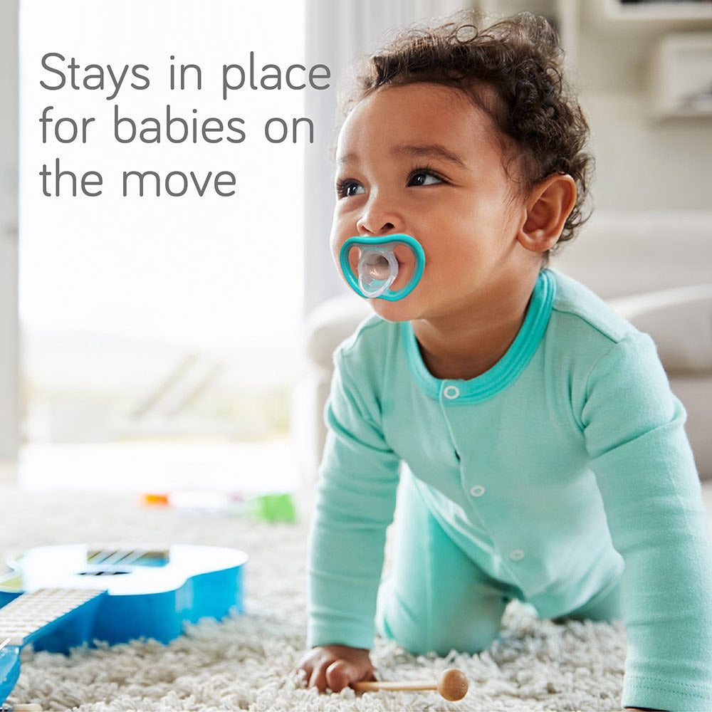Nanobebe Flexy Pacifier 4 Pack     0 3M  Grey+Teal