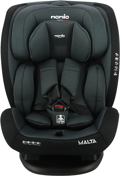 Nania Malta Grey Black Baby Car Seat