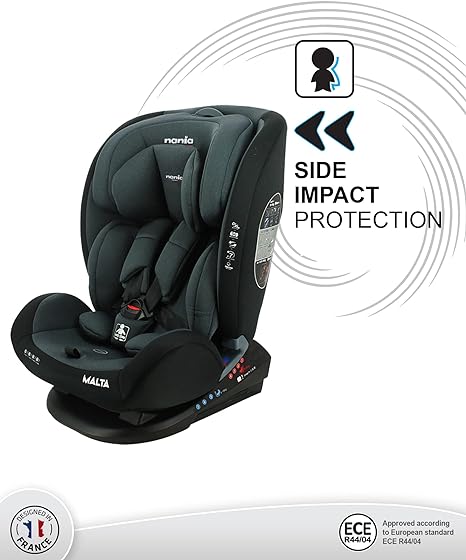 Nania Malta Grey Black Baby Car Seat