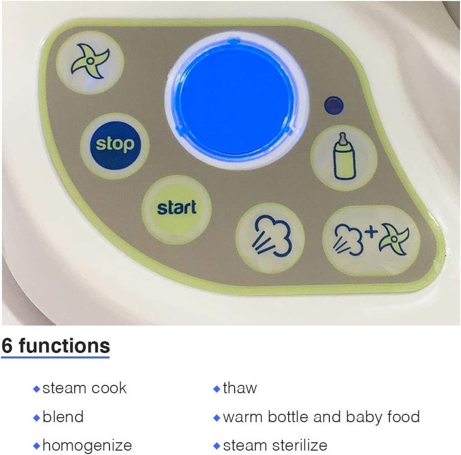 Nuvita Pappasana Vapor Combo 6 In 1. Food Processor  Steam Bottle Warmer  Sterilizer