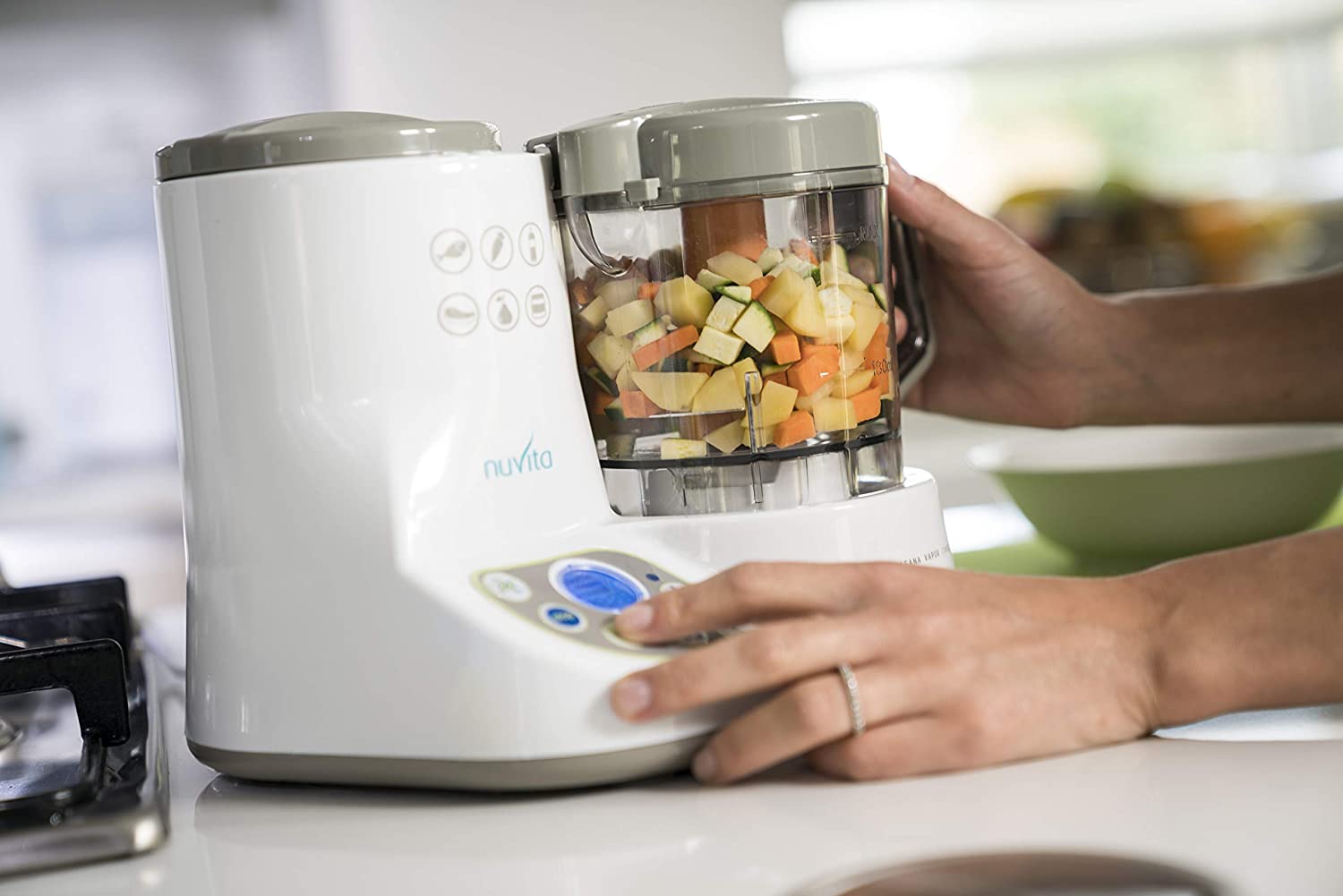 Nuvita Pappasana Vapor Combo 6 In 1. Food Processor  Steam Bottle Warmer  Sterilizer