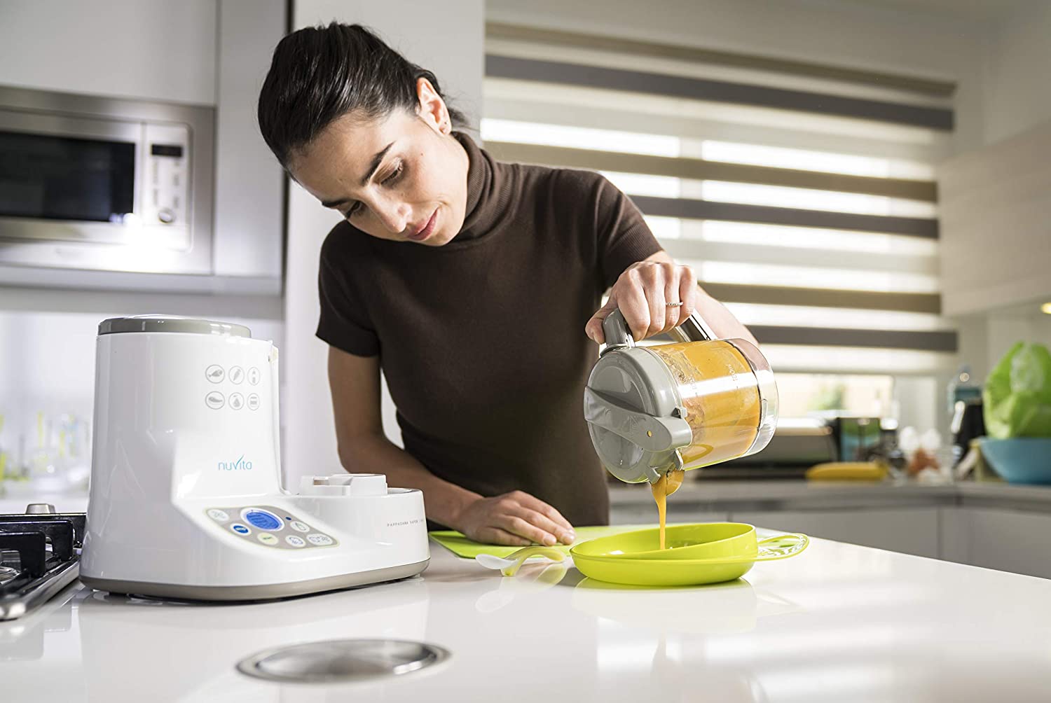 Nuvita Pappasana Vapor Combo 6 In 1. Food Processor  Steam Bottle Warmer  Sterilizer