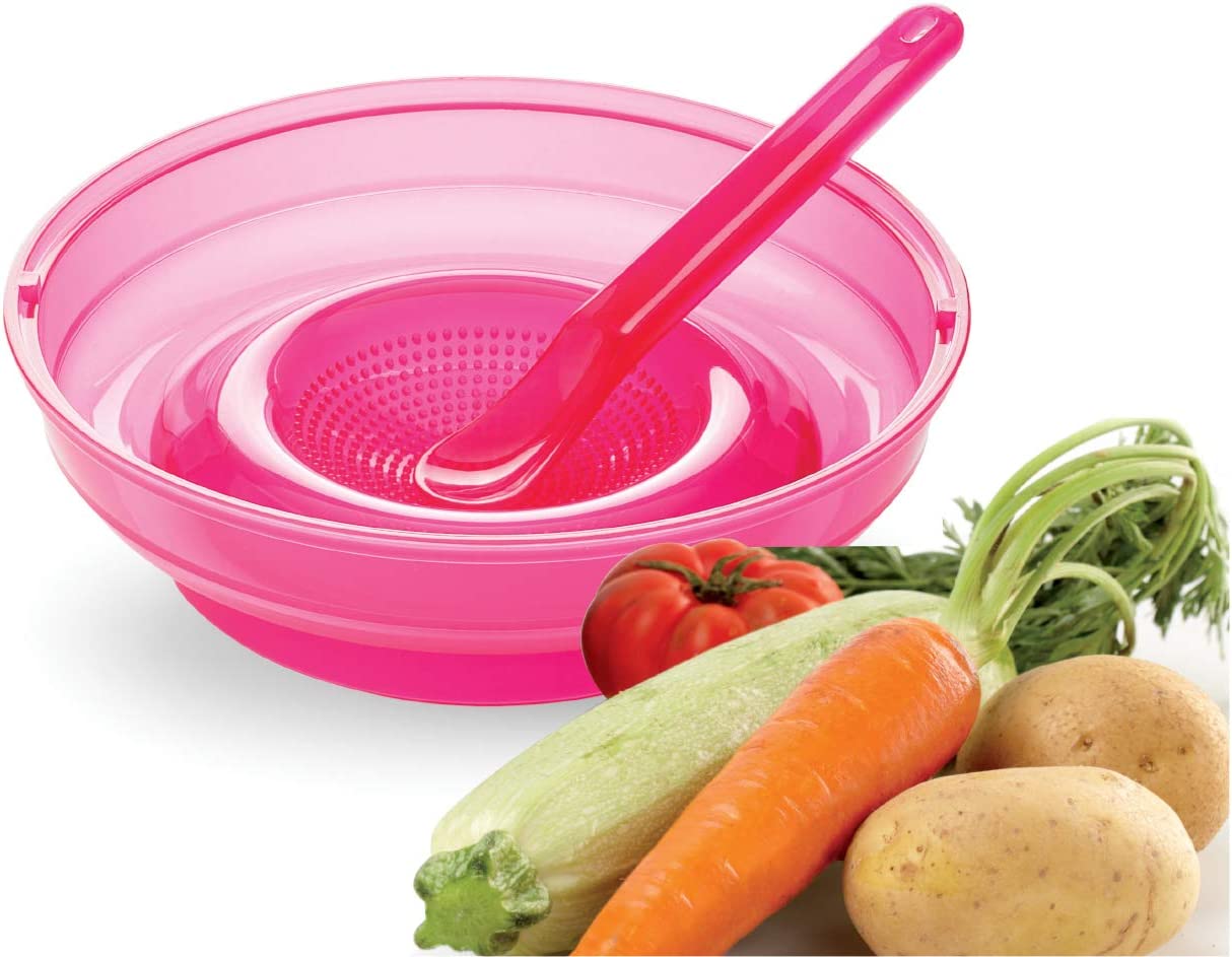 Nuvita Pappafacile 4 In 1. Multi Use Foodprocessor Set. Pink