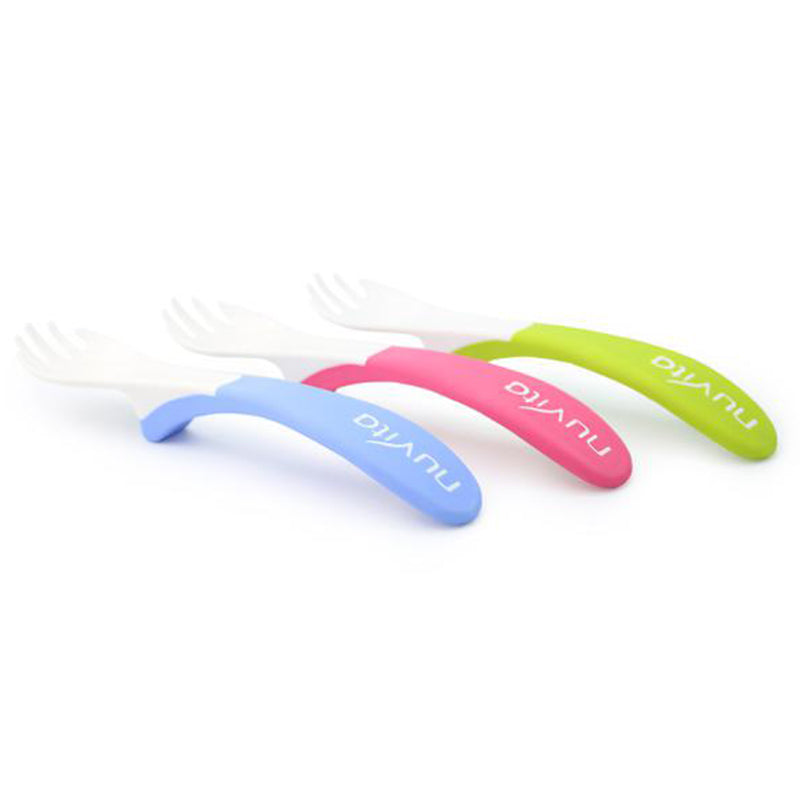 Nuvita Set Easy Eating Plastic Spoon And Fork - 2