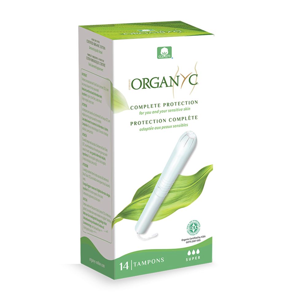 Organyc Organic Cotton Tampons with Applicator Super 14pcs