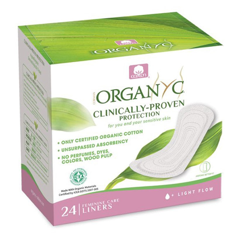 Organyc 100 Percent Organic Cotton Panty Liners Folded 24pcs