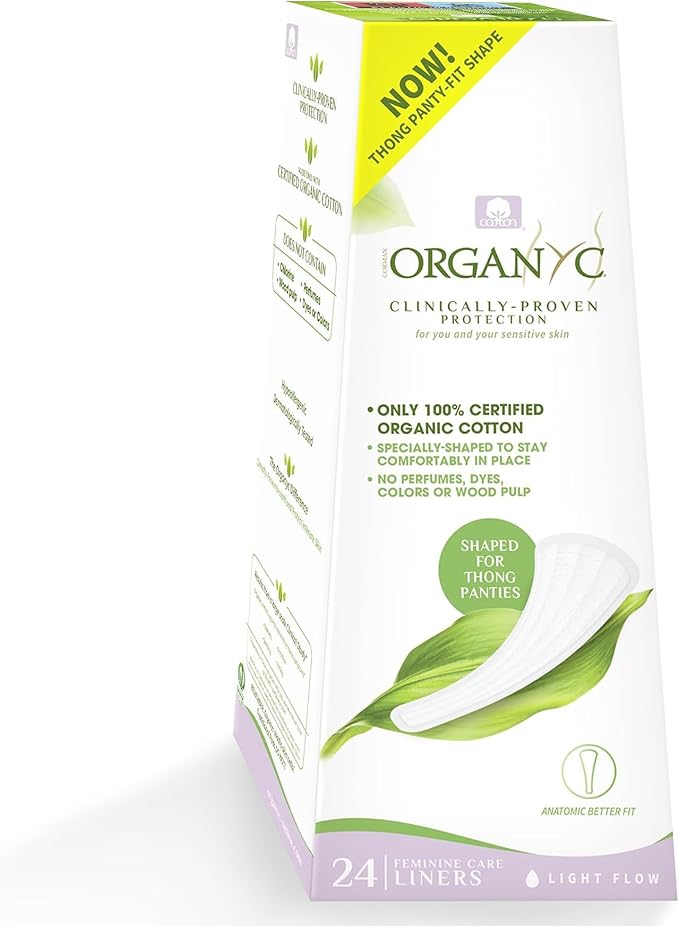 Organyc Organic Thong Panty Liners 24pcs