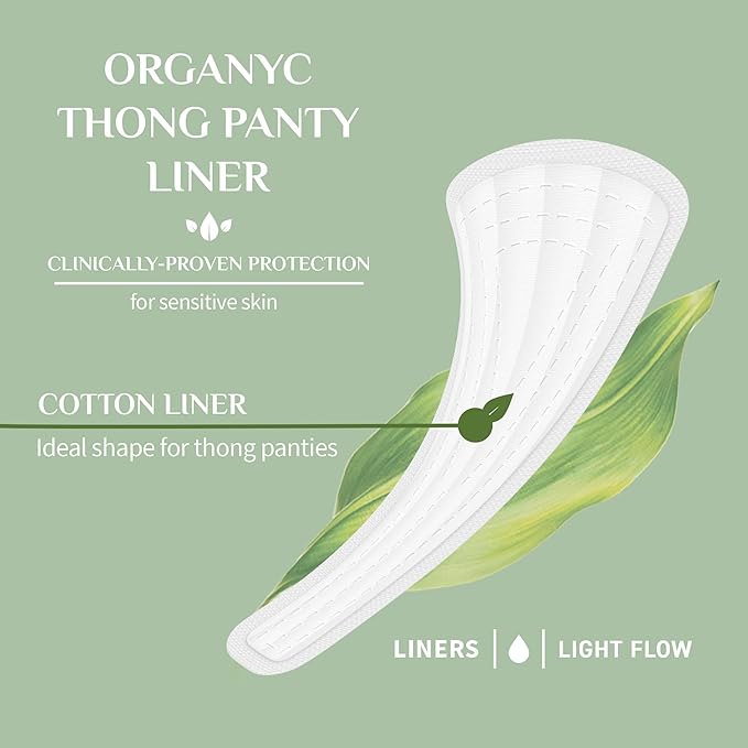 Organyc Organic Thong Panty Liners 24pcs