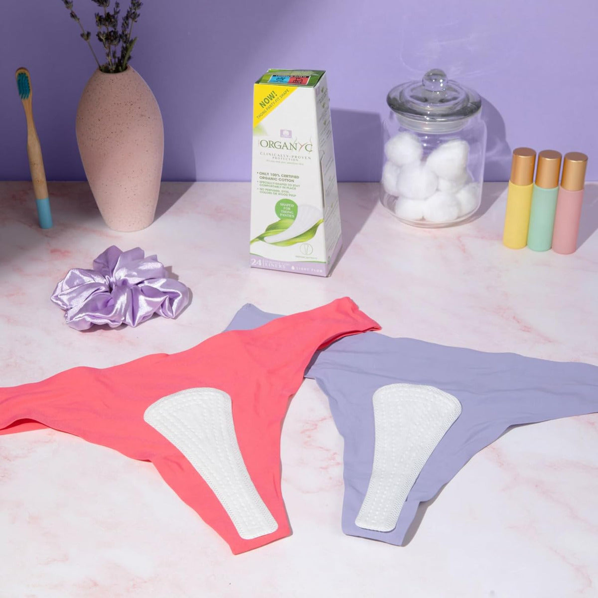Organyc Organic Thong Panty Liners 24pcs