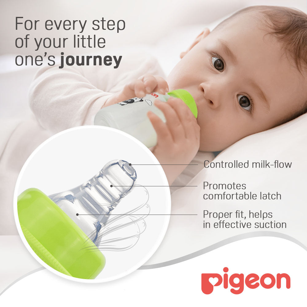 Pigeon Plastic Bottle Sn 120 Ml Animals
