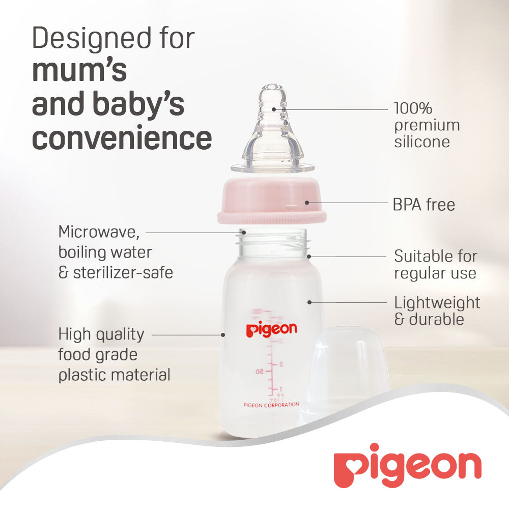 Pigeon Plastic Bottle Sn Clear 120 Ml