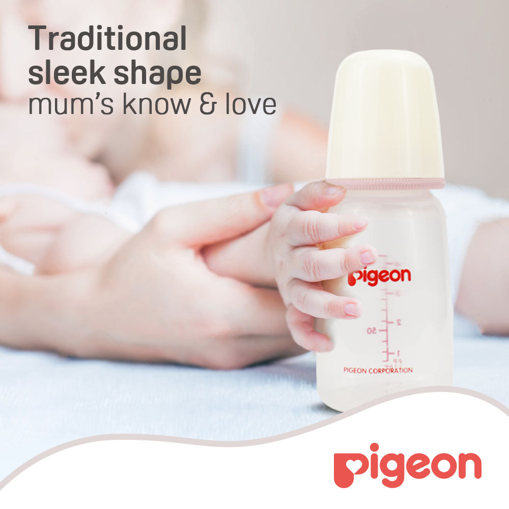Pigeon Plastic Bottle Sn White 120 Ml