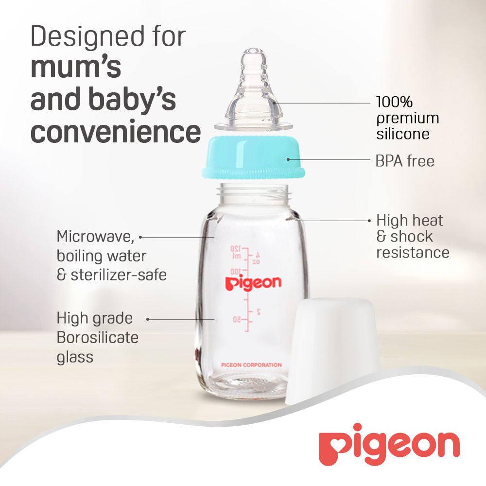 Pigeon Glass Bottle Sn White 120 Ml