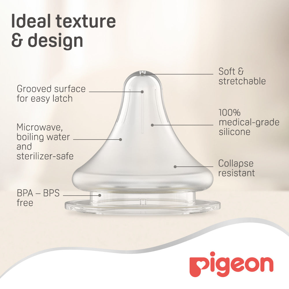 Pigeon Softouch Wn Nipple(M  2Pc Blister