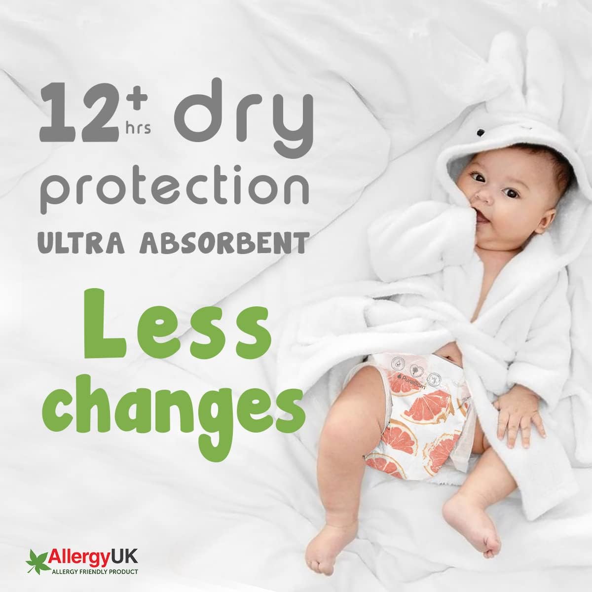 Pure Born Organic Bamboo Diaper 4  48pcs (Sold Separately Subject to Availability)