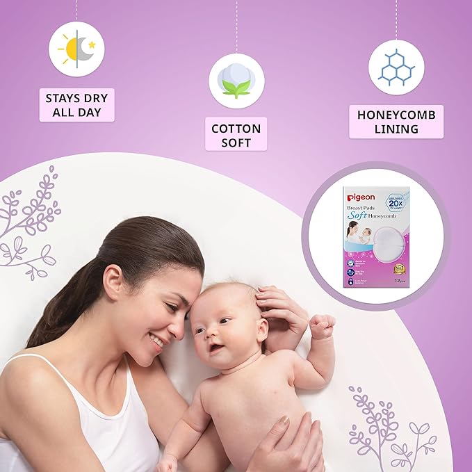 Pigeon Breast Pads Honeycomb 12Pcs Pack