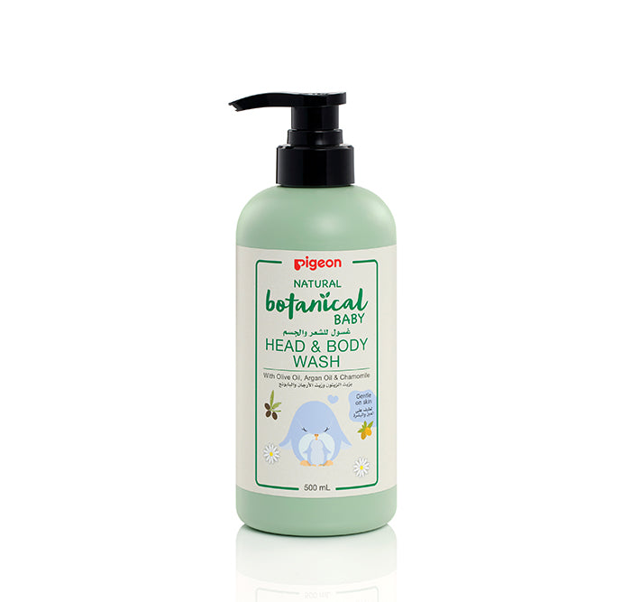 Pigeon Natural Botanical Skincare Head & Body Wash 500ml