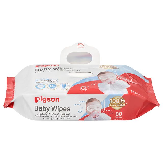 Pigeon Fliptop Baby Water Wipes 80 Sheets
