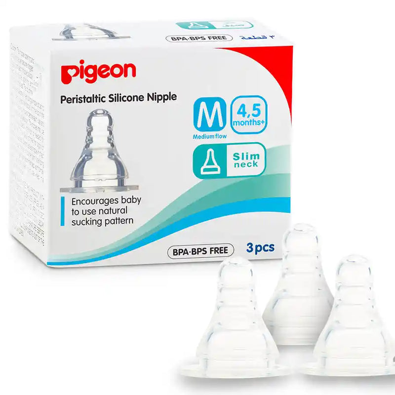 Pigeon Silicone Nipple S Type Medium 3pcs Box